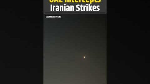 Iran Israel War: Flames In Dubai Sky As UAE Intercepts Iranian Missile Attacks | US Iran War #shorts