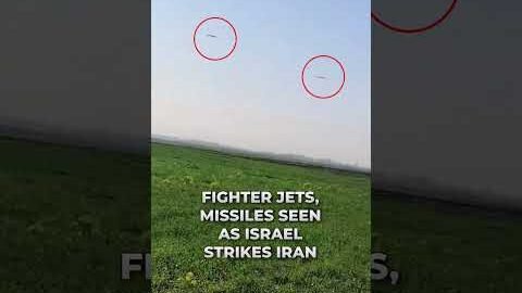 Israel Iran War Videos: Fighter Jets, Missiles Seen In The Air #shorts