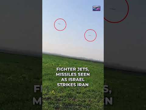 Israel Iran War Videos: Fighter Jets, Missiles Seen In The Air #shorts