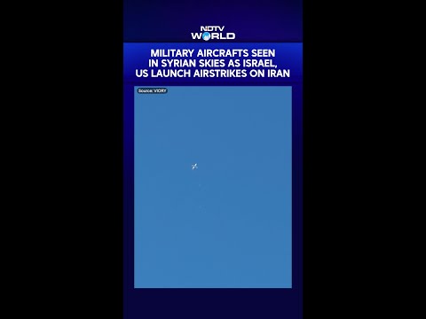 Iran Attack News | Military Aircrafts Seen In Syrian Skies As Israel, US Launch Airstrikes On Iran