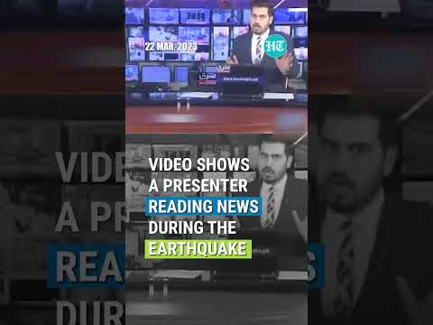 News Reader Presents News During Earthquake, Video Goes Viral
