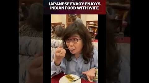 PM Reacts To Viral Video Of Japanese Envoy Enjoying Indian Food With Wife | #shorts