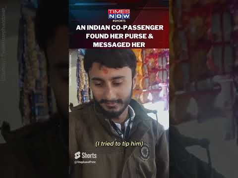 Viral Video! How An Indian Man Came Forward To Help A Us Co-passenger Find Her Lost Wallet On Train