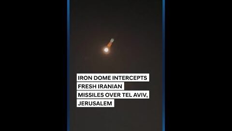 Iran Attacks Israel | Iron Dome Intercepts Fresh Iranian Missiles Over Jerusalem, Tel Aviv