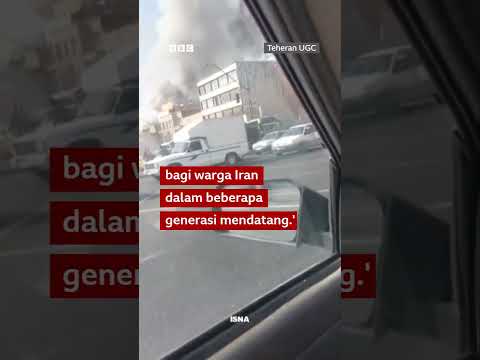 AS dan Israel serang Iran, sebabkan ledakan di Teheran #shorts
