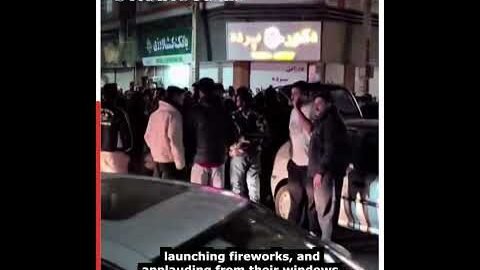 Iranians celebrate after reports of Khamenei death