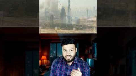 Iran’s MISSILE Coming Towards BURJ KHALIFA – Israel Vs Iran Middle East Situation Explained #shorts