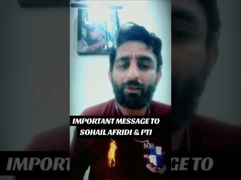 Sohail Afridi & PTI  Clear UR Position / Step Down #imrankhan #shorts #viral #pti #trend #relatable