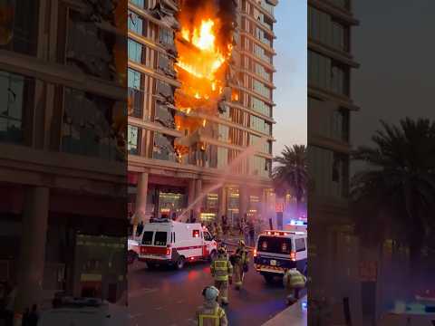 Dubai plam hotel roket attack 🚨🆘‼️😳￼🥺😱 #viral #youtubeshorts #trending