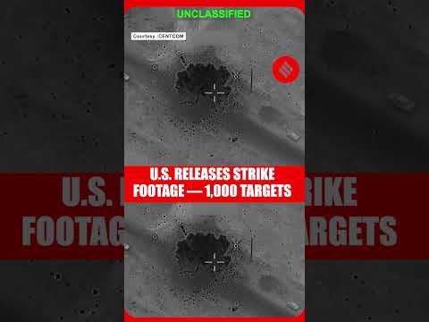 Over 1,000 Strikes in 24 Hours: U.S. Releases Strike Footage Of Iranian Ballistic Missile Sites