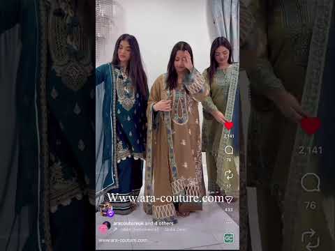 Eid collection WWW.ARA-COUTURE.COM 🤩 #shortsvideo #clothing #fashion #desi #pakistani #indian