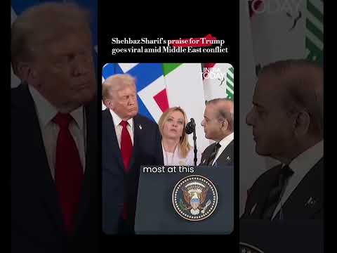 Pakistan PM Shehbaz Sharif Trump praise video goes viral amid Middle East conflict | #shorts