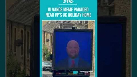 Viral JD Vance Meme Displayed On Van Near VP’s UK Holiday Residence During His Trip To UK | #shorts