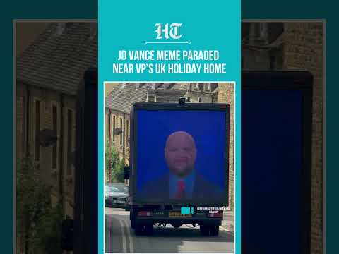 Viral JD Vance Meme Displayed On Van Near VP’s UK Holiday Residence During His Trip To UK | #shorts