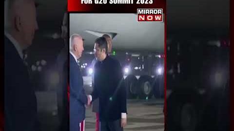 G20 Summit 2023 | US President Joe Biden Arrives in India | Viral Video #shorts