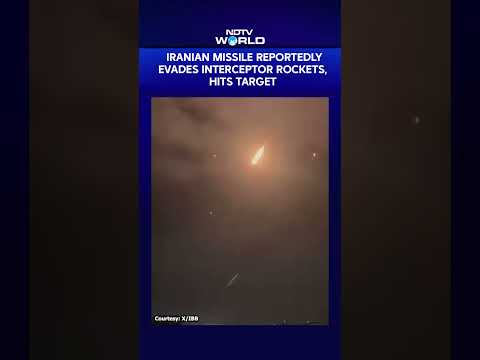 On Camera: Iranian Missile Reportedly Evades Interceptor Rockets, Hits Target