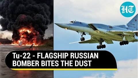 Viral: Putin’s Supersonic Jet Goes Up In Flames In Russia | Watch How A Drone Destroyed Tu-22