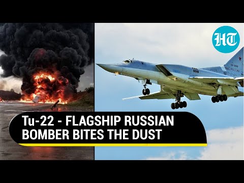 Viral: Putin’s Supersonic Jet Goes Up In Flames In Russia | Watch How A Drone Destroyed Tu-22
