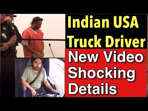 SHOCKING Details – USA Indian Truck Driver New Video Viral – USA Wrong U Turn