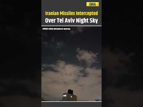 Iran Israel War: Israel Intercepts Iranian Missiles Over Tel Aviv Sky | Israel Iran War | Iran News