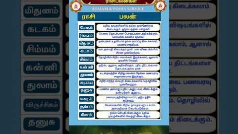 rasi palan today | 11:3:2026 | rasi palan tamil | ராசி பலன் இன்று |homam & pooja service | #shorts