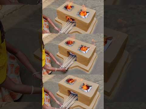 How to make Multiple Outdoor kitchen । Mitti ka Chulha।Desi mitti ka Chulha #viral