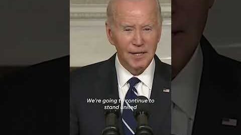 President Biden vows support for Israel, kidnapped Americans #Shorts