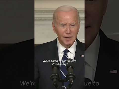 President Biden vows support for Israel, kidnapped Americans #Shorts
