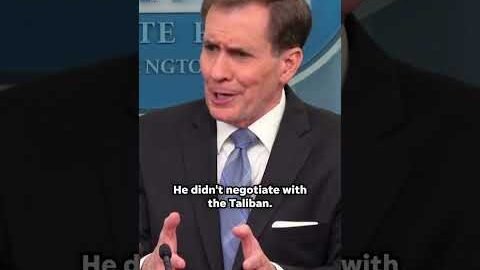 Biden ‘didn’t negotiate with the Taliban’: NSC spokesperson speaks on Afghanistan withdrawal #Shorts