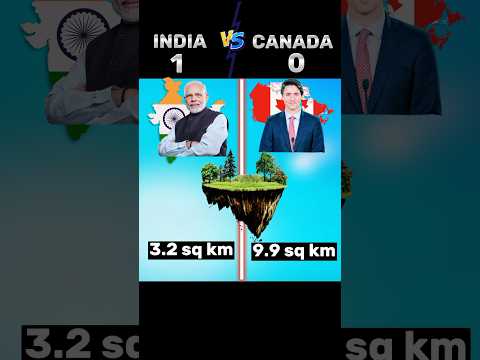 India vs Canada || #fact #viral #shorts #india  #canada #indiavscanada @BrainXMania @Indian_Affairs_Daily