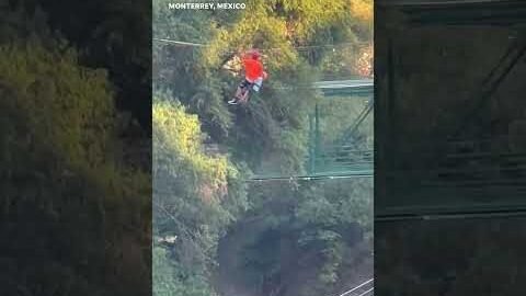 Terrifying video shows 6-year-old boy falling from zipline #Shorts