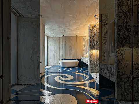 Transforming This Bathroom Floor To A Epoxy Floor. #timelapse #ai #epoxy