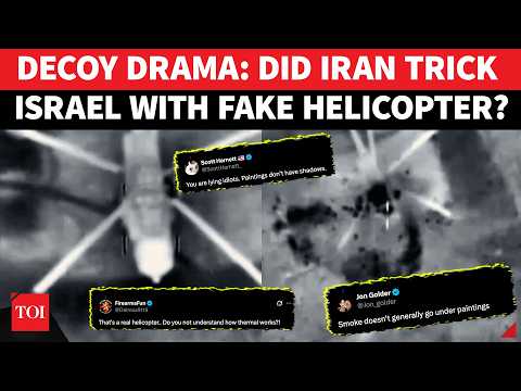 Iranian Military Fools Israel? Video Shows IAF Bombing ‘PAINTED HELICOPTER’ Somewhere In Iran