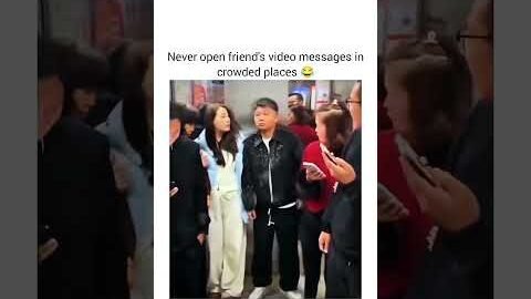 Never open friends video message in crowded places😂😭 #shorts #shortsfeed #trending #eyecatchy