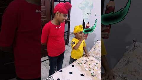 Abhi ☺ ke sath Magic ✨ Pencil 🖍 Ne ki cheating 😯☹️#shorts #minivlog #abhibajwa