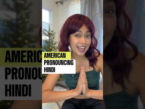 American 🇺🇸 Pronouncing Hindi 🇮🇳 ft. Thanksgiving