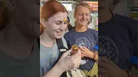 Foreigner reaction on #streetfood #panipuri #reels #india #video #youtubeshorts #viral #trending