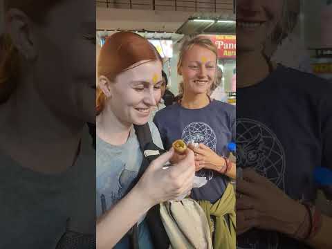 Foreigner reaction on #streetfood  #panipuri #reels #india #video #youtubeshorts #viral #trending
