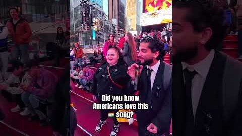 I sang the most viral Indian 🇮🇳 Punjabi Song in New York #indian #punjabi #america #usa #dance