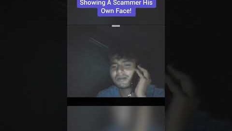 Showing a Scammer his Own Face!