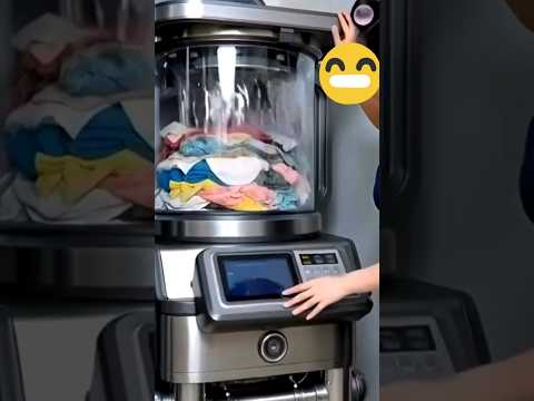 బట్టలు ఉతికి ఆరేసి ఐరన్ చేసి మడత పెట్టే మిషన్ బాగుంది నిజంగా 😱 cloth wash folding iron machine