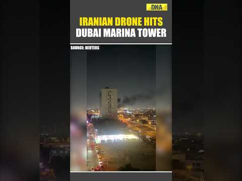 US Iran War: Iranian Drone Hits Dubai’s 23 Marina Tower; Videos Show Fire, Smoke From Upper Floors