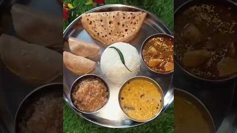 Best thali #Desi Dinner thali 🔥😋#like food #shorts video #?