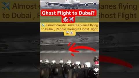 Almost Empty Emirates Plane Flying To Dubai😱✈️ #fyp #news #aviation #dubai #uk #usa #india #shorts