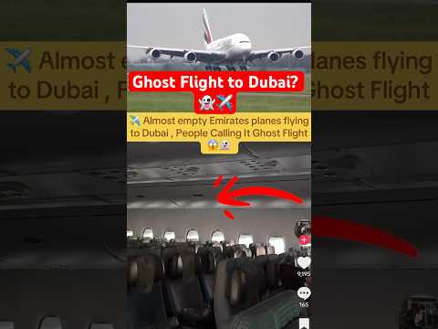 Almost Empty Emirates Plane Flying To Dubai😱✈️ #fyp #news #aviation #dubai #uk #usa #india #shorts