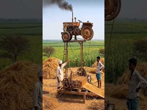 सूखी घास से चटाई बनाने का देसी तरीका | 🌾🌾 Desi way ofmaking Mats from Dry Grass #aishorts #youtube