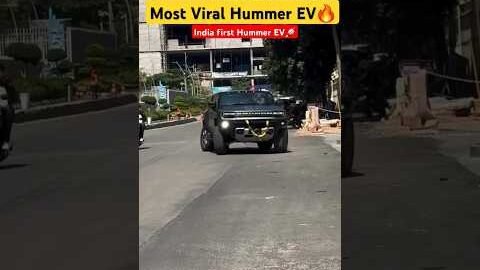 India Most Viral Hummer EV🔥 #hummer #dhoni #luxury4x4 #automobile #suv #shorts