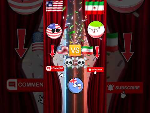 Usa vs Iran 🇺🇸🆚️🇮🇷 War Latest videos #countryballs #shorts #nutshell