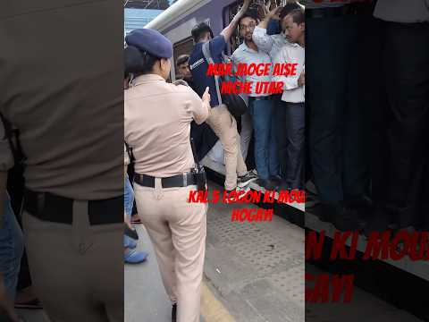 Mumbai _Train_ Railway station Dengerous_ police #news #trending #viral #shortsviral #shorts
