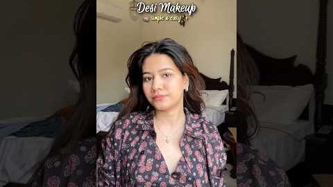 Desi makeup tutorial ✨💁🏻♀️🤍🤌🏻 #makeuptutorial #makeup #simplemakeup